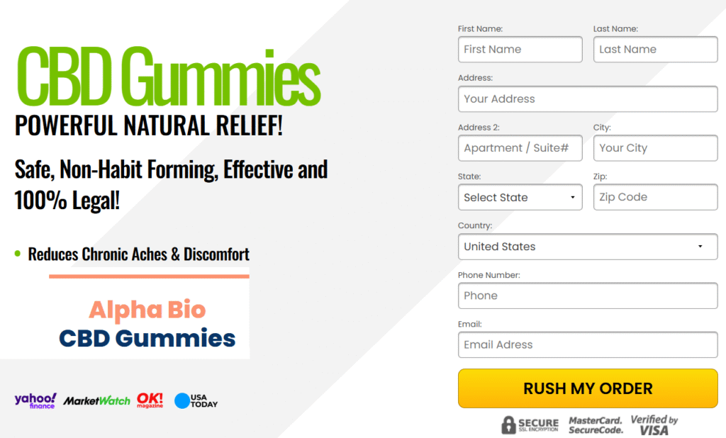 Alpha Bio CBD Gummies BUY